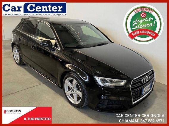 Audi A3 SPB 2.0 TDI SLINE TETTO PANORAMICO