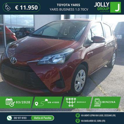 Toyota Yaris YARIS BUSINESS 1.0 70 CV NEOPATENTATO