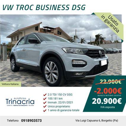 Volkswagen T-Roc 2.0 TDI SCR 150 CV DSG Business BlueMotion Technology